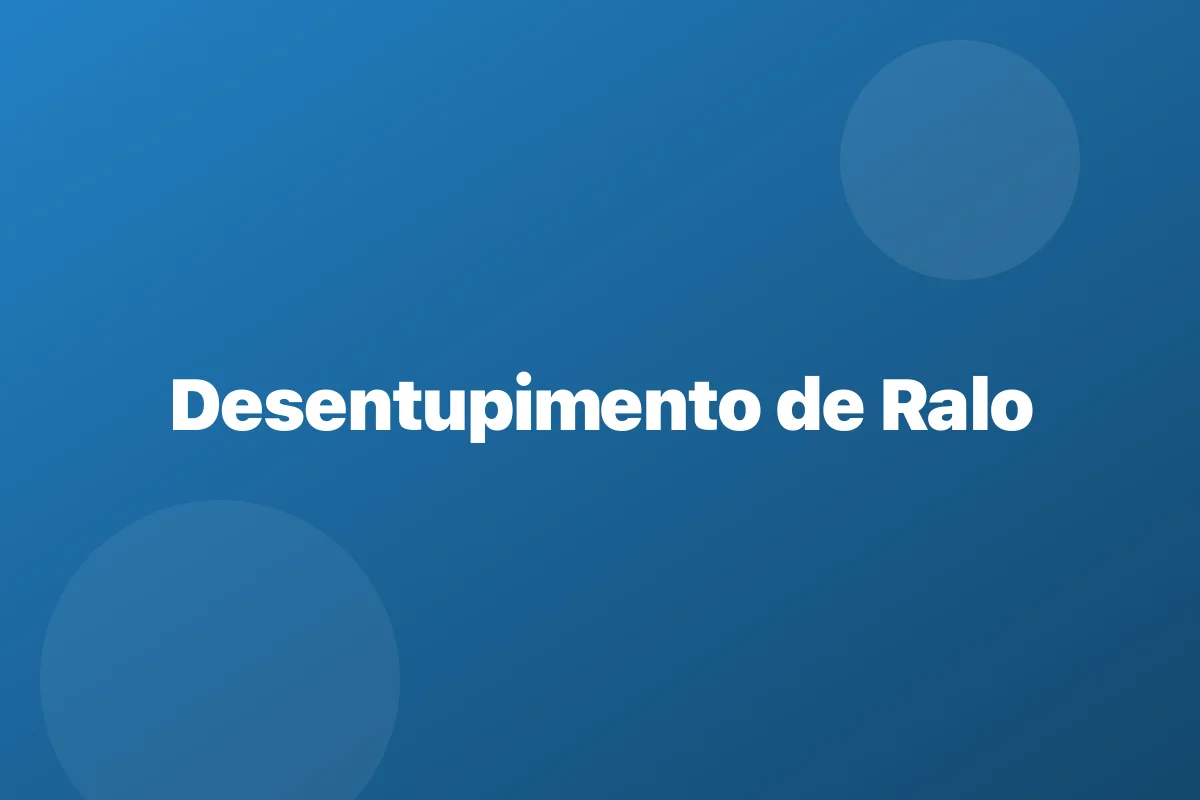 Desentupimento de ralo em Guarujá – escoamento garantido